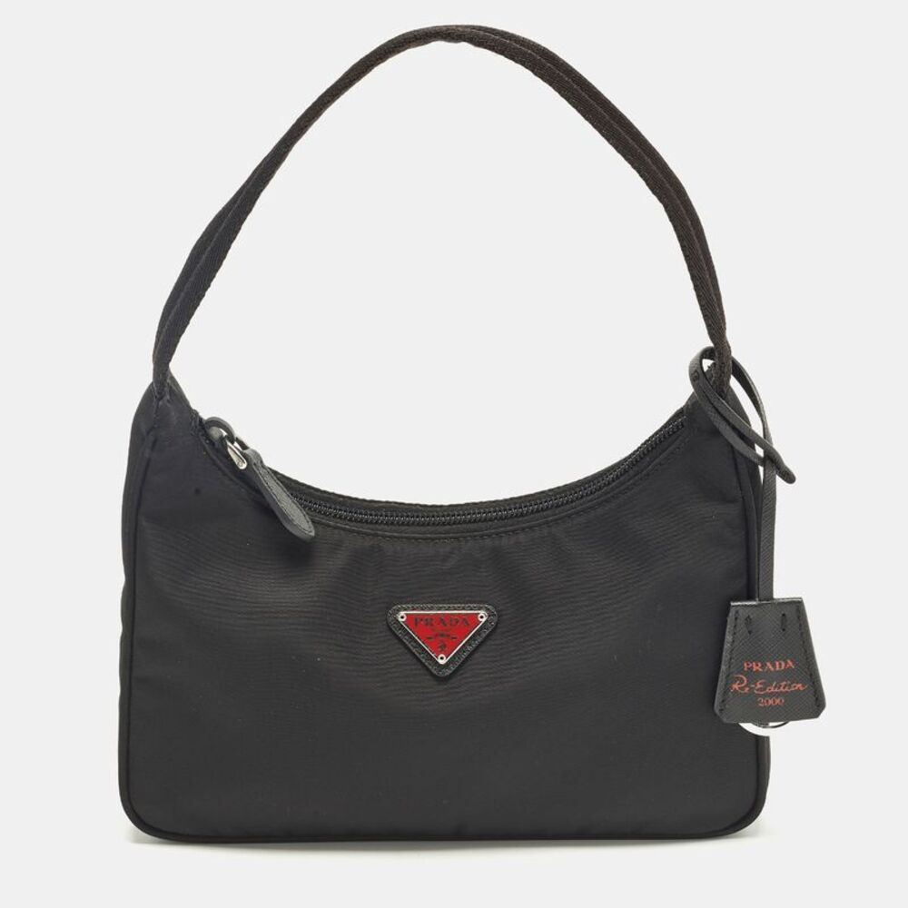 Prada Re-Edition 2000 Black Nylon Shoulder Bag